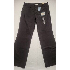 Dockers Women's Mid Rise Curvy Straight-Leg Trousers - Charcoal Size 14M NWT